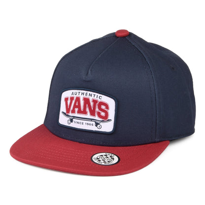 Gorra Snapback niños Skate Authentic de Vans - Azul Marino-Vino