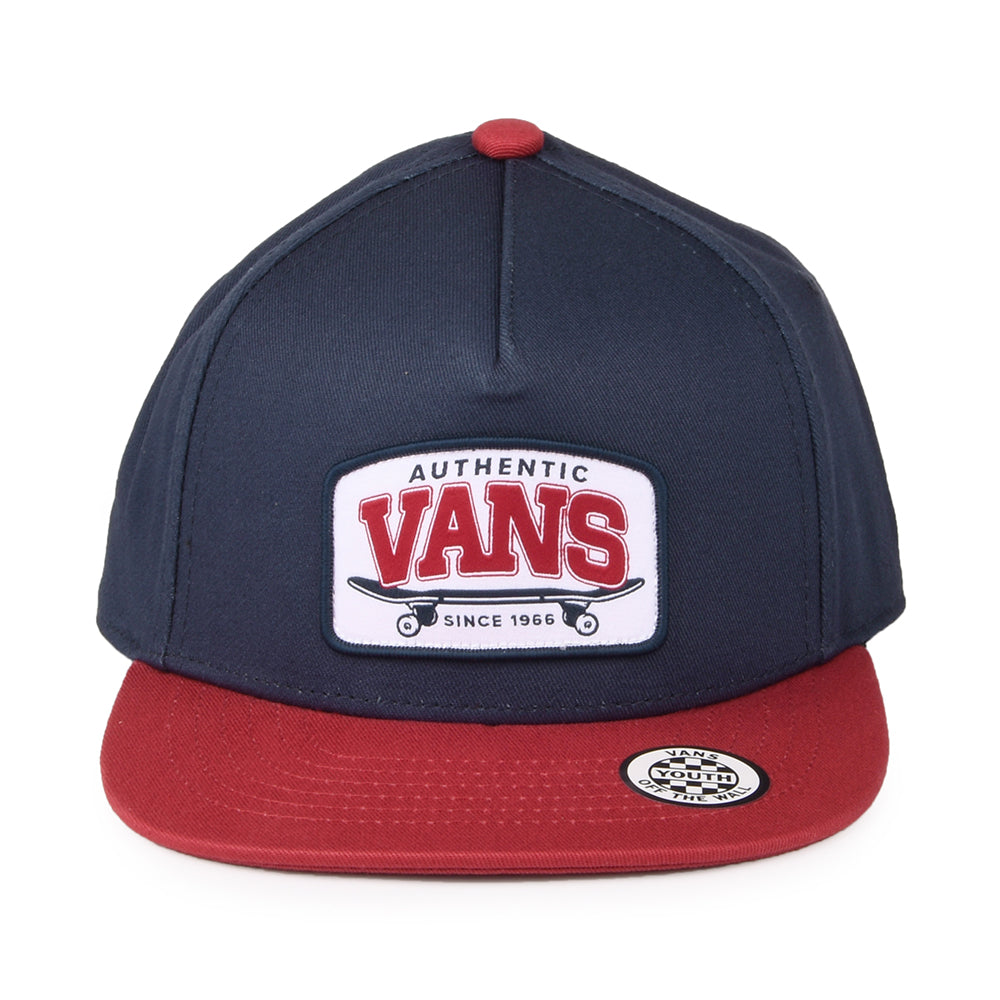 Gorra Snapback niños Skate Authentic de Vans - Azul Marino-Vino