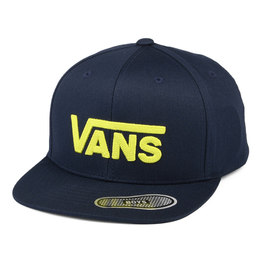 Gorra Snapback niños Drop V II de Vans - Azul Marino-Amarillo Neón