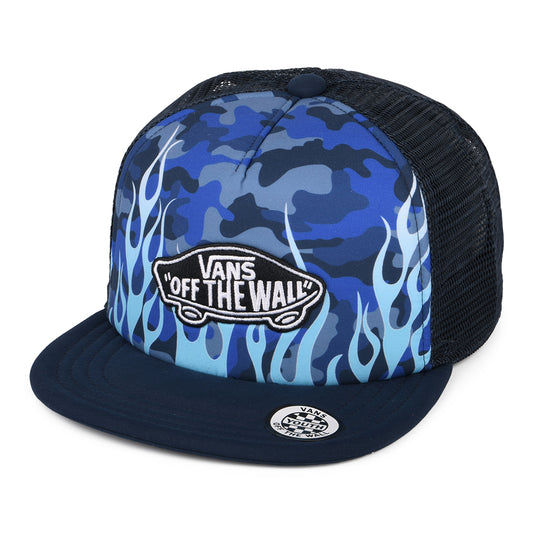 Gorra Trucker niños Classic Patch Flame de Vans - Azul