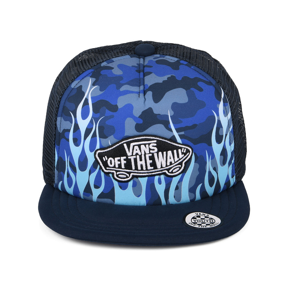 Gorra Trucker niños Classic Patch Flame de Vans - Azul