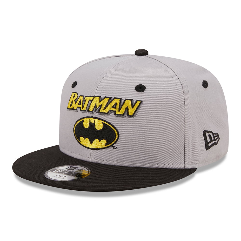 Gorra de béisbol niños 9FIFTY DC Comics Character Batman de New Era - Gris-Negro