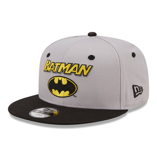 Gorra de béisbol niños 9FIFTY DC Comics Character Batman de New Era - Gris-Negro