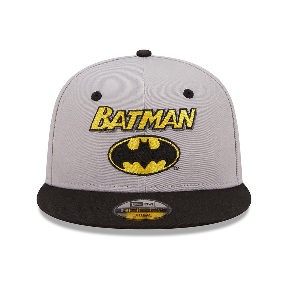 Gorra de béisbol niños 9FIFTY DC Comics Character Batman de New Era - Gris-Negro
