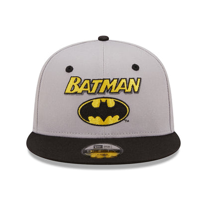 Gorra de béisbol niños 9FIFTY DC Comics Character Batman de New Era - Gris-Negro