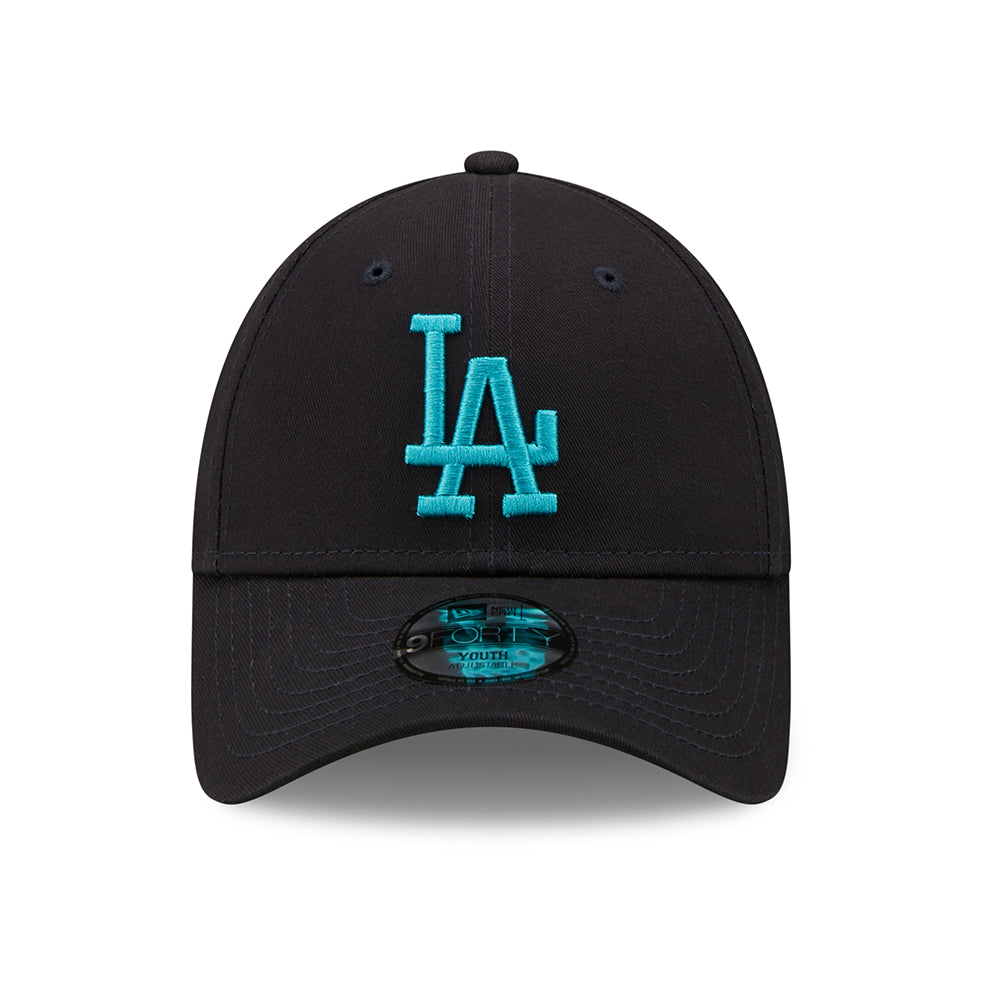 Gorra de béisbol niños 9FORTY MLB League Essential L.A. Dodgers de New Era - Azul Marino-Turquesa