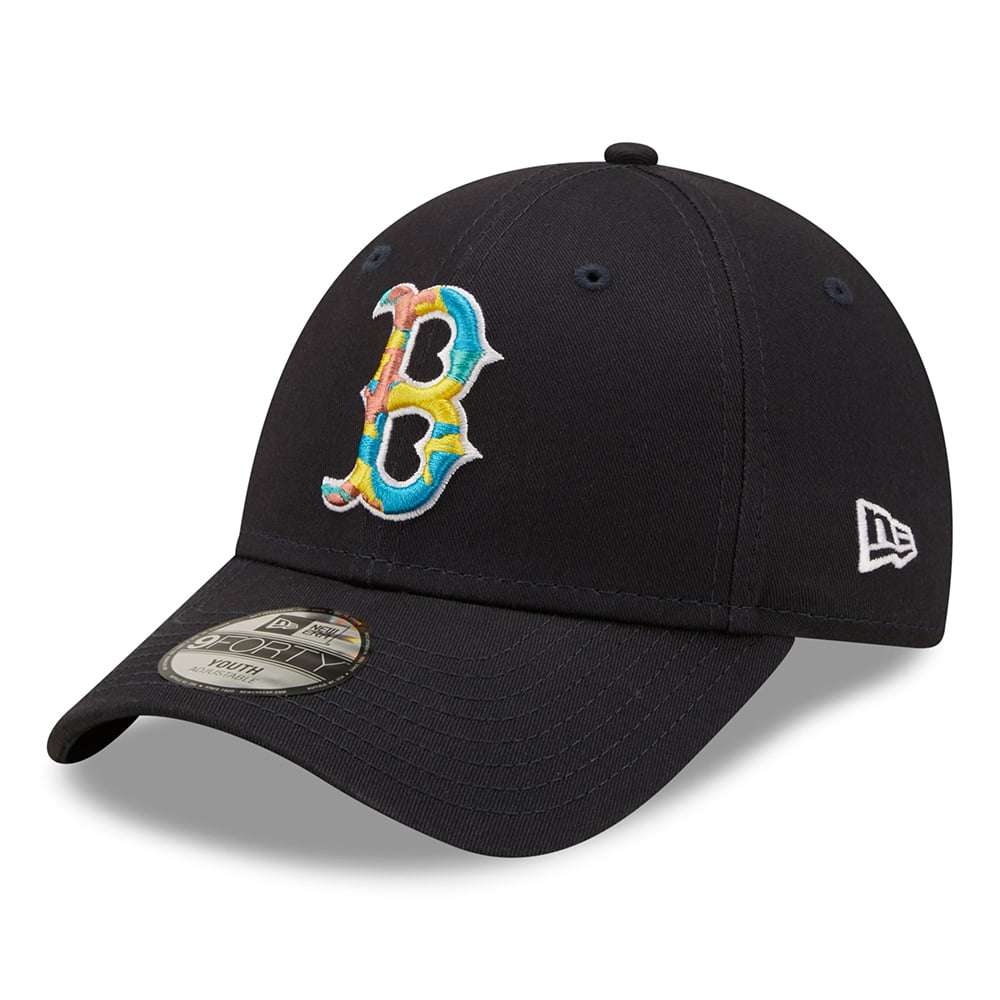 Gorra de béisbol niños 9FORTY MLB Camo Infill Boston Red Sox de New Era - Azul Marino