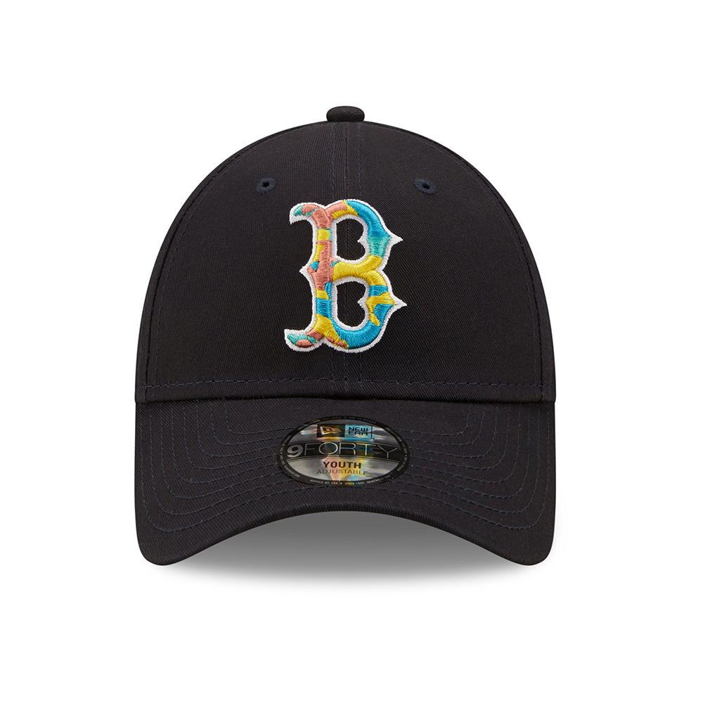 Gorra de béisbol niños 9FORTY MLB Camo Infill Boston Red Sox de New Era - Azul Marino
