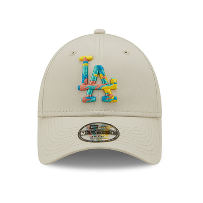Gorra de béisbol niños 9FORTY MLB Camo Infill L.A. Dodgers de New Era - Piedra