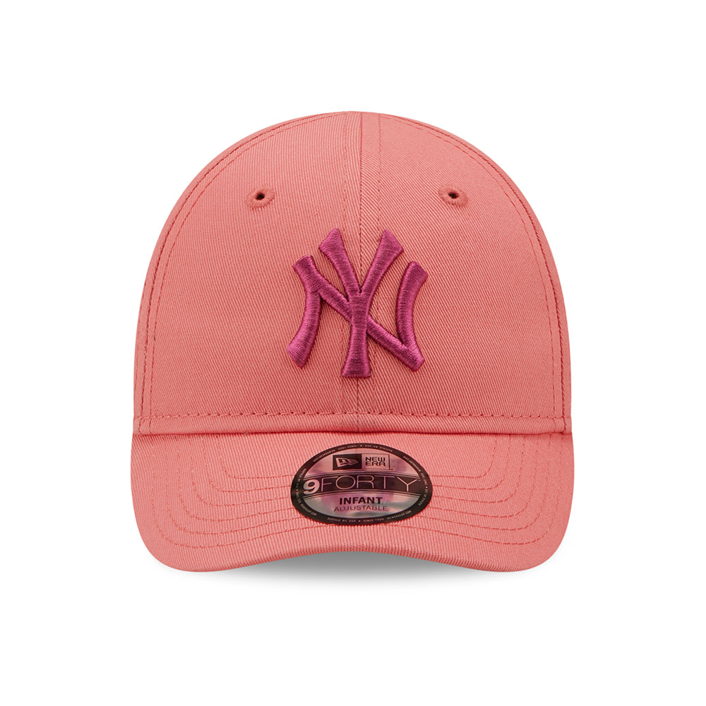 Gorra de béisbol bebé 9FORTY MLB League Essential New York Yankees de New Era - Rosa Claro-Rosa