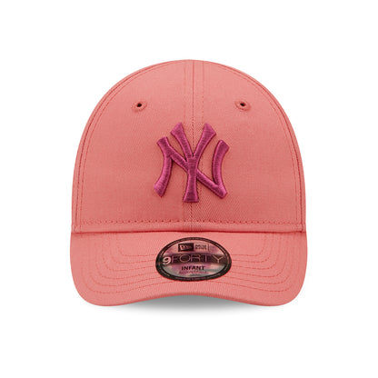 Gorra de béisbol bebé 9FORTY MLB League Essential New York Yankees de New Era - Rosa Claro-Rosa