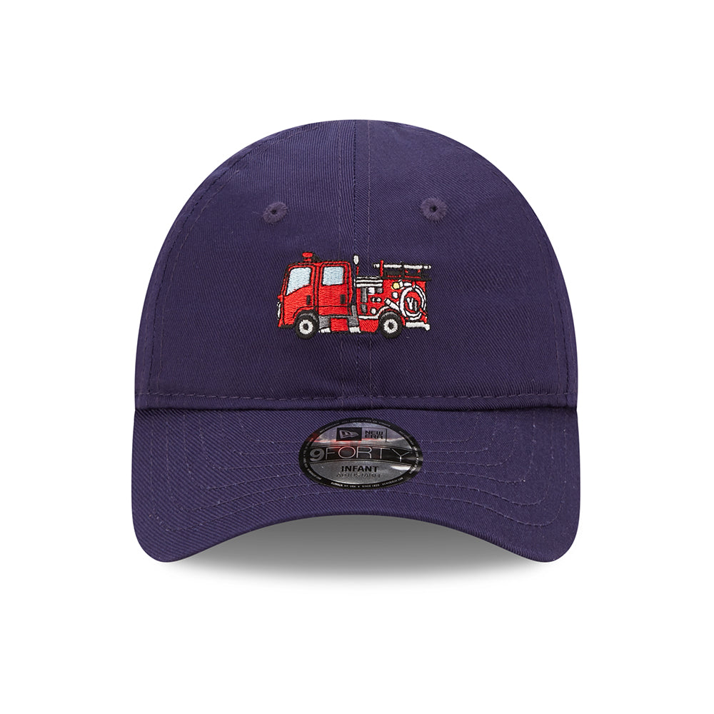 Gorra de béisbol bebé 9FORTY Icon Fire Engine de New Era - Azul Marino