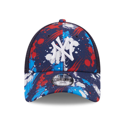 Gorra Trucker niños 9FORTY MLB Print New York Yankees de New Era - Negro-Blanco