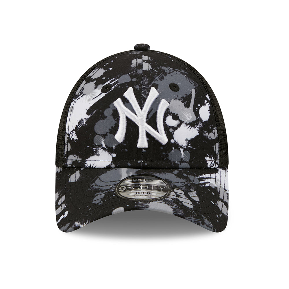 Gorra Trucker niños 9FORTY MLB Print New York Yankees de New Era - Azul Marino-Blanco
