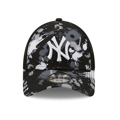 Gorra Trucker niños 9FORTY MLB Print New York Yankees de New Era - Azul Marino-Blanco