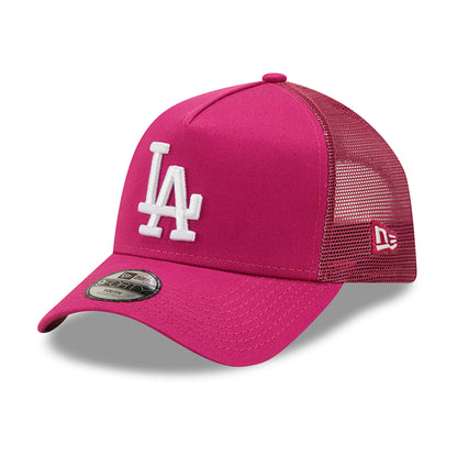 Gorra Trucker niños 9FORTY A-Frame MLB Tonal Mesh L.A. Dodgers de New Era - Rosa