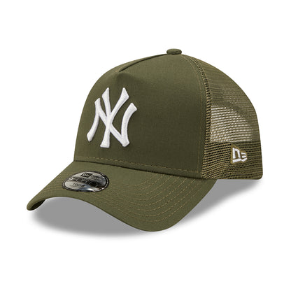 Gorra Trucker niños 9FORTY A-Frame MLB Tonal Mesh New York Yankees de New Era - Verde Oliva