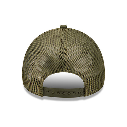 Gorra Trucker niños 9FORTY A-Frame MLB Tonal Mesh New York Yankees de New Era - Verde Oliva