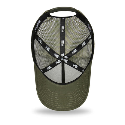 Gorra Trucker niños 9FORTY A-Frame MLB Tonal Mesh New York Yankees de New Era - Verde Oliva