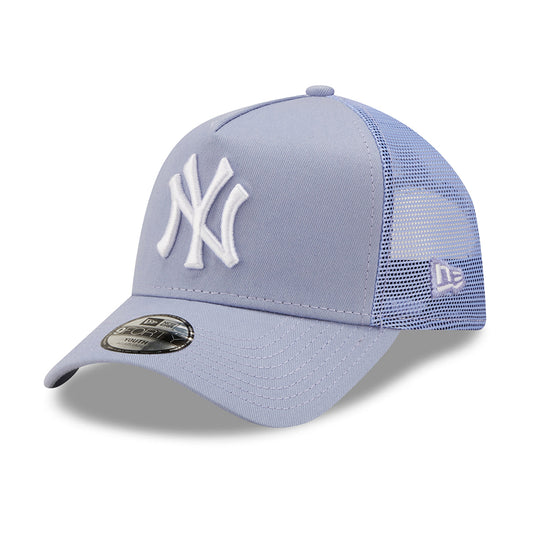 Gorra Trucker niños 9FORTY A-Frame MLB Tonal Mesh New York Yankees de New Era - Violeta