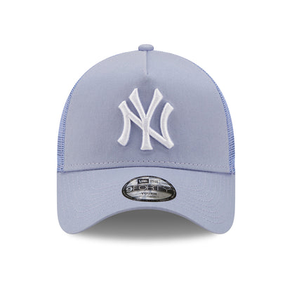 Gorra Trucker niños 9FORTY A-Frame MLB Tonal Mesh New York Yankees de New Era - Violeta