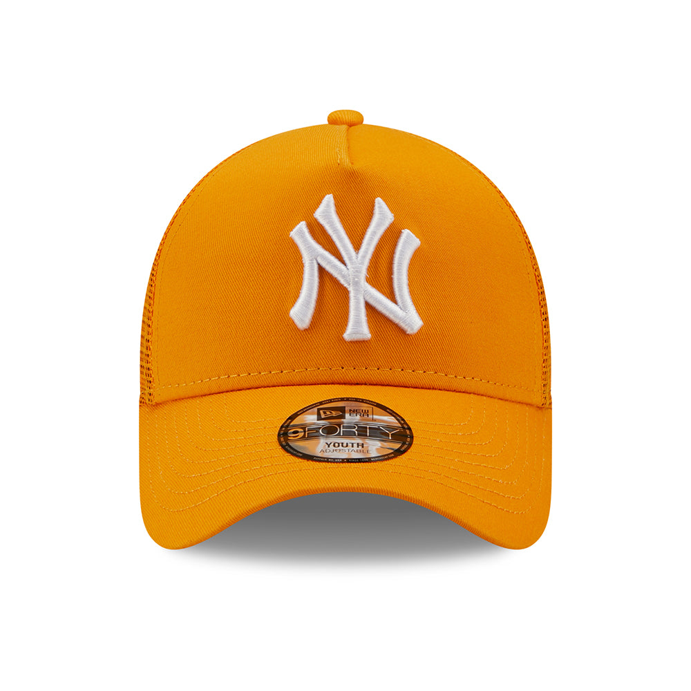 Gorra Trucker niños 9FORTY A-Frame MLB Tonal Mesh New York Yankees de New Era - Naranja