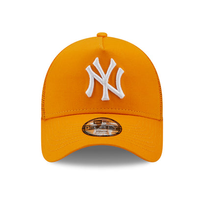 Gorra Trucker niños 9FORTY A-Frame MLB Tonal Mesh New York Yankees de New Era - Naranja