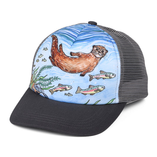 Gorra Trucker niños Artist Series River Otter de Sunday Afternoons - Azul-Gris