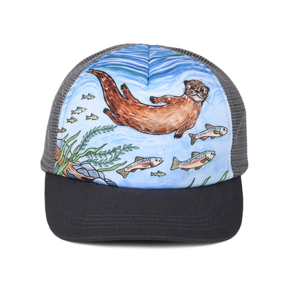 Gorra Trucker niños Artist Series River Otter de Sunday Afternoons - Azul-Gris