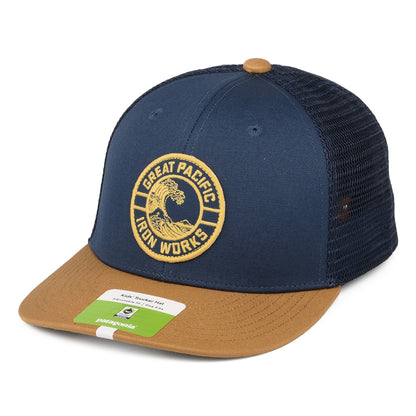 Gorra Trucker niños GPIW Crest de algodón orgánico de Patagonia - Piedra-Camel