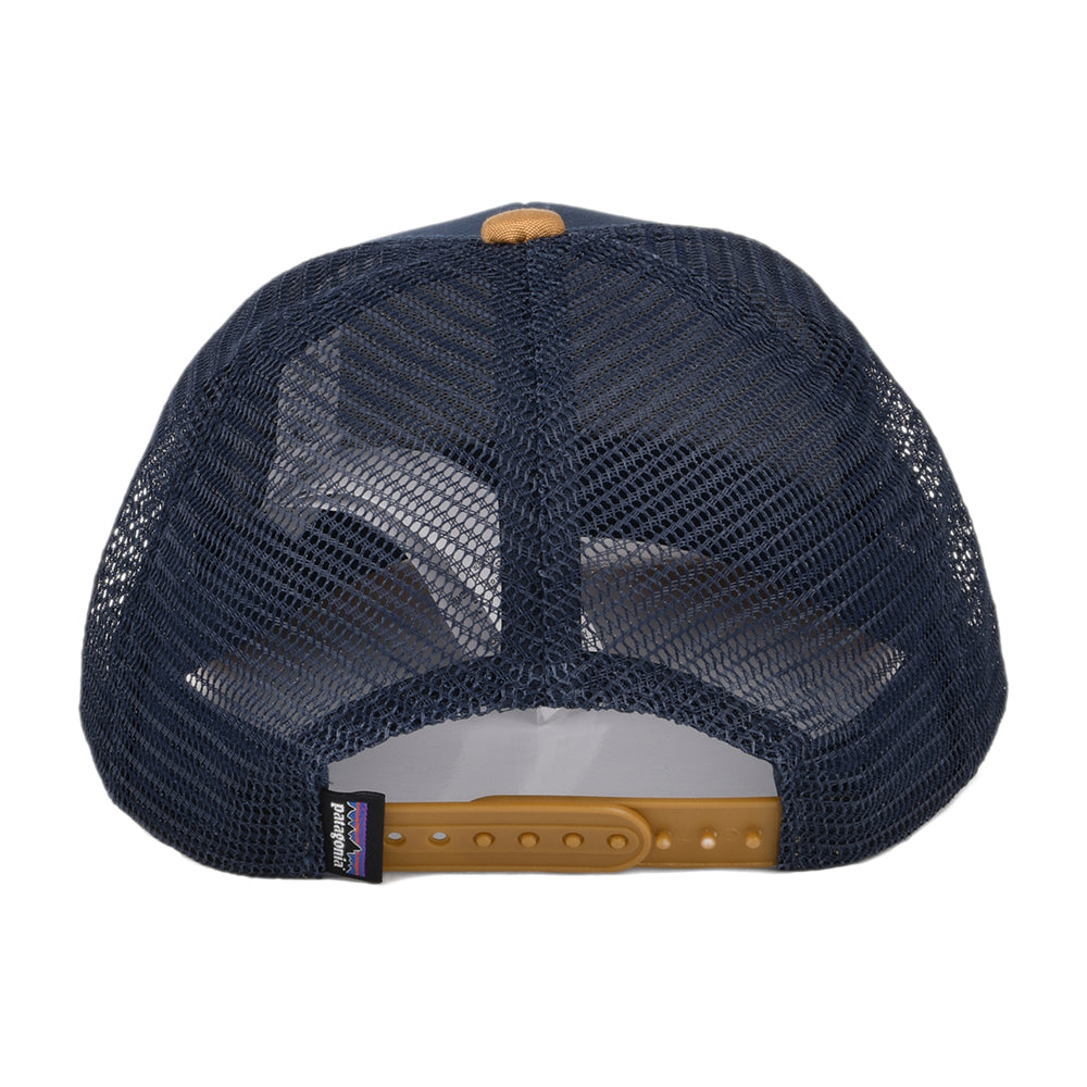 Gorra Trucker niños GPIW Crest de algodón orgánico de Patagonia - Piedra-Camel