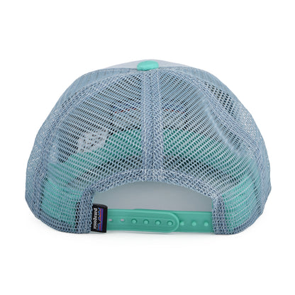 Gorra Trucker niños P-6 Logo de algodón orgánico de Patagonia - Azul Claro-Turquesa