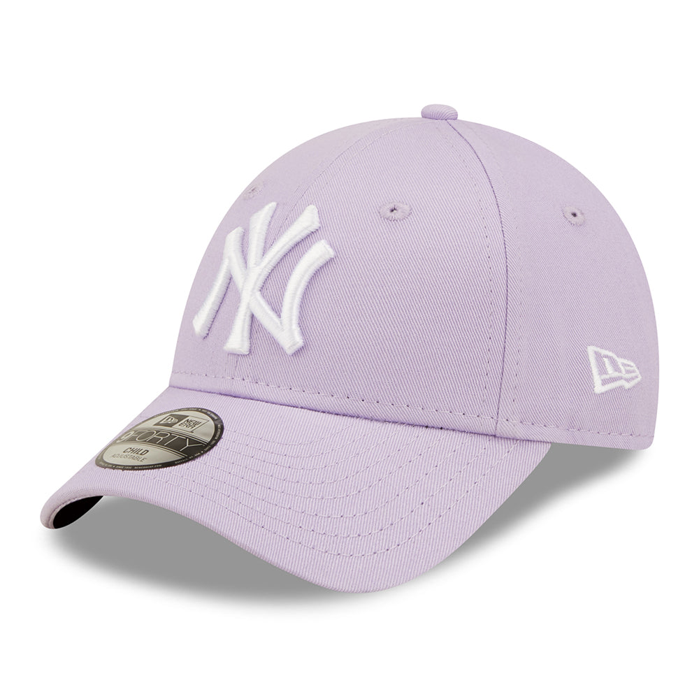 Gorra de béisbol niños 9FORTY MLB League Essential New York Yankees de New Era - Lila-Blanco