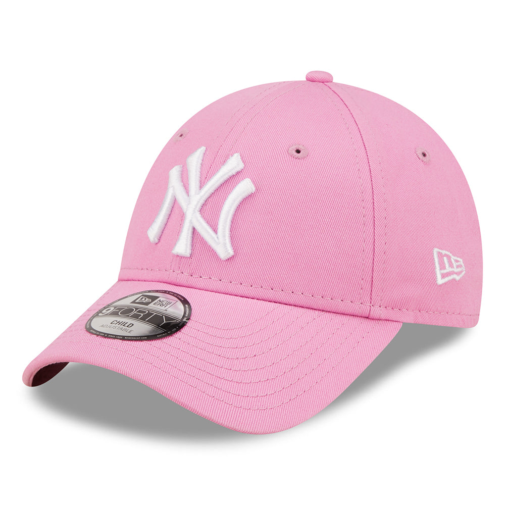 Gorra de béisbol niños 9FORTY MLB League Essential New York Yankees de New Era - Rosa-Blanco