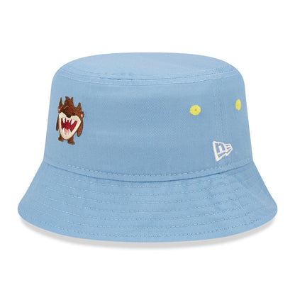 Sombrero de pescador bebé Chibi Looney Tunes Taz de New Era - Azul Cielo