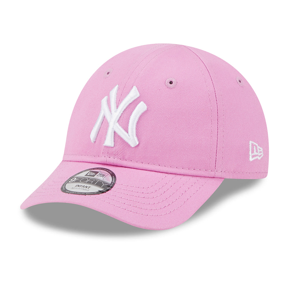 Gorra de béisbol bebé 9FORTY MLB League Essential New York Yankees de New Era - Rosa-Blanco