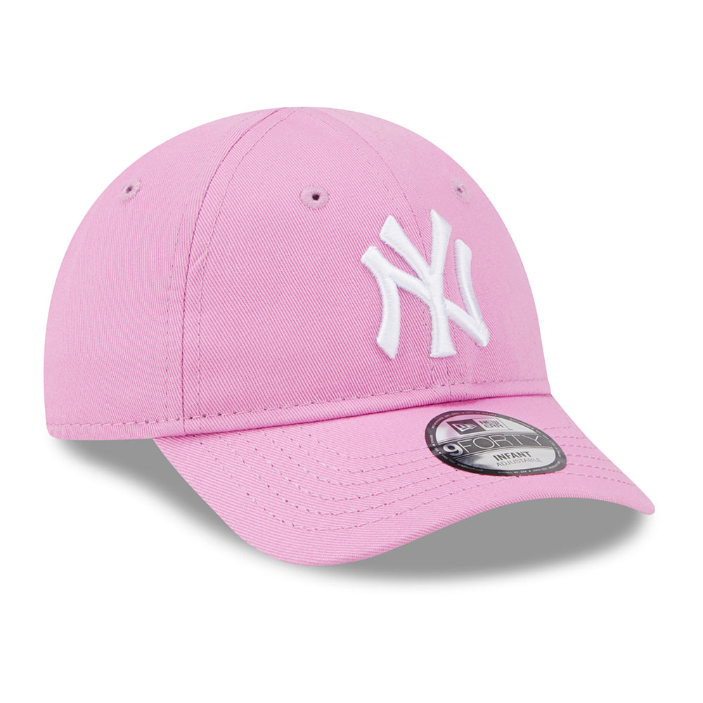 Gorra de béisbol bebé 9FORTY MLB League Essential New York Yankees de New Era - Rosa-Blanco