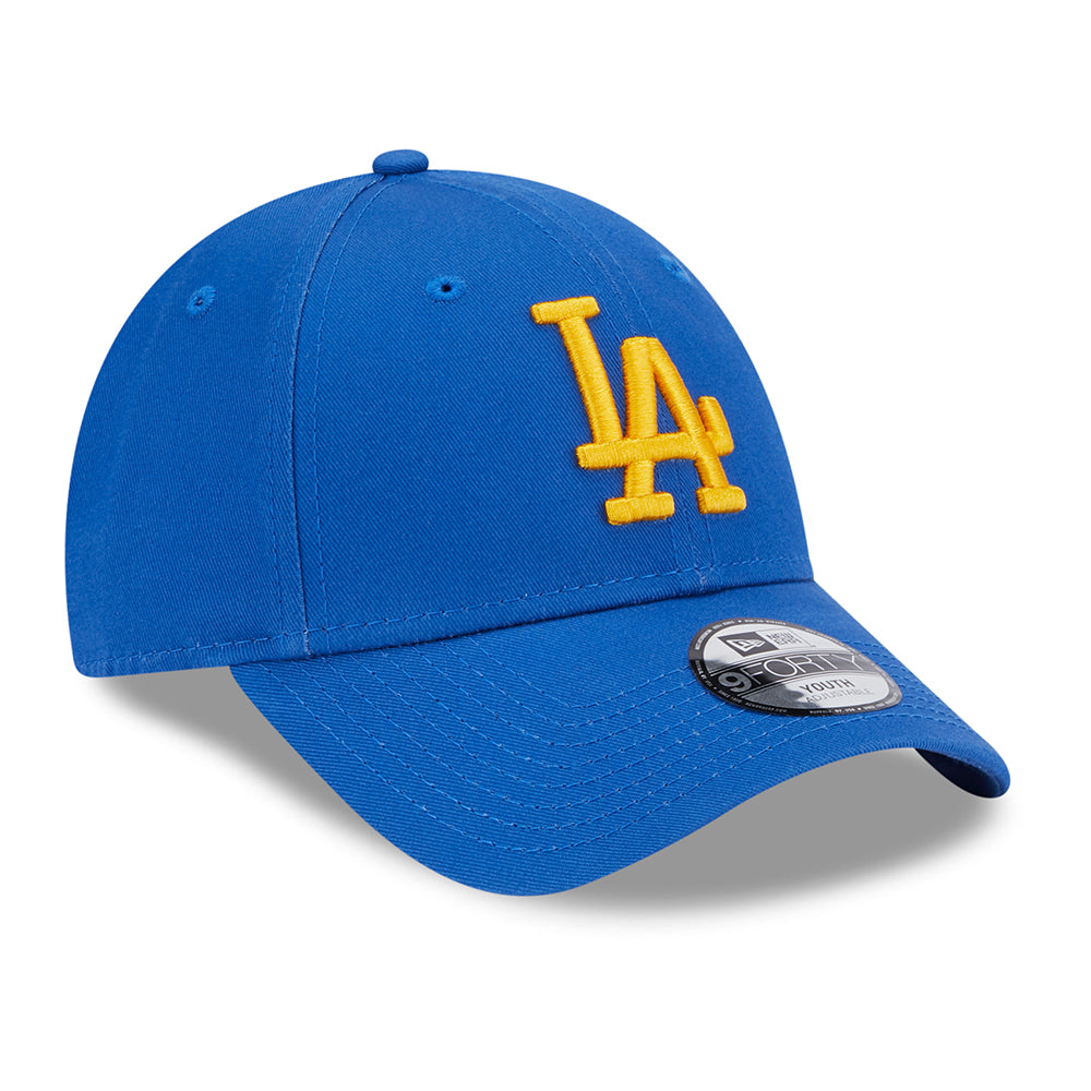 Gorra de béisbol niños 9FORTY MLB League Essential L.A. Dodgers de New Era - Azul Celeste-Amarillo
