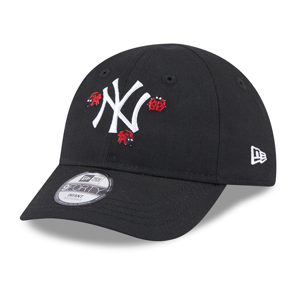 Gorra de béisbol bebé 9FORTY MLB Outdoor New York Yankees de New Era - Negro-Blanco