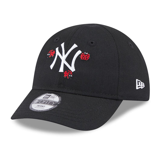 Gorra de béisbol bebé 9FORTY MLB Outdoor New York Yankees de New Era - Negro-Blanco