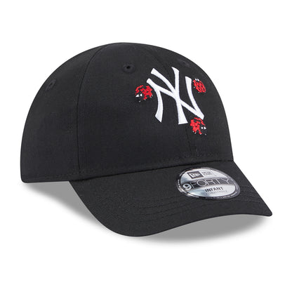 Gorra de béisbol bebé 9FORTY MLB Outdoor New York Yankees de New Era - Negro-Blanco