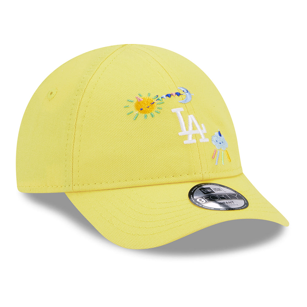 Gorra de béisbol bebé 9FORTY MLB Starry L.A. Dodgers de New Era - Amarillo Claro