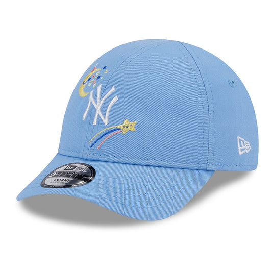 Gorra de béisbol bebé 9FORTY MLB Starry New York Yankees de New Era - Azul Cielo