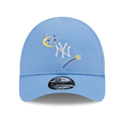 Gorra de béisbol bebé 9FORTY MLB Starry New York Yankees de New Era - Azul Cielo