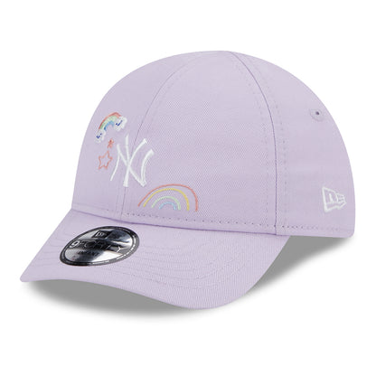 Gorra de béisbol bebé 9FORTY MLB Starry New York Yankees de New Era - Lavanda