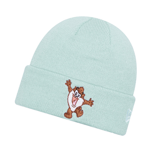Gorro Beanie niños con vuelta Looney Tunes Knit Taz de New Era - Azul Cielo