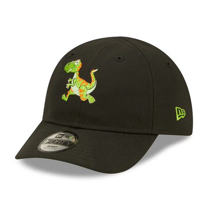 Gorra de béisbol bebé 9FORTY Repreve Dino de New Era - Negro