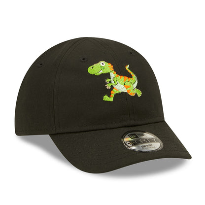 Gorra de béisbol bebé 9FORTY Repreve Dino de New Era - Negro