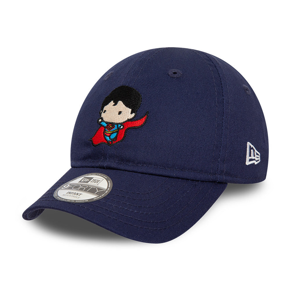 Gorra de béisbol bebé 9FORTY Chibi DC Comics Superman de New Era - Azul Marino