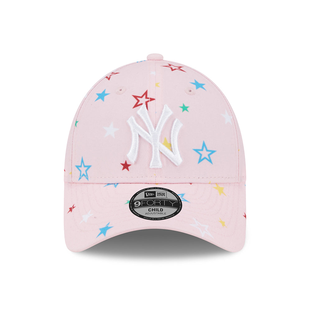 Gorra de béisbol niños 9FORTY MLB Star AOP New York Yankees de New Era - Rosa-Blanco
